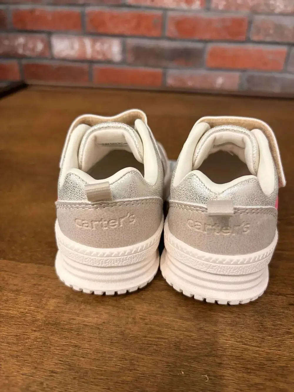 Carter's Toddler Girls Glitter Sneakers with Velcro Strap